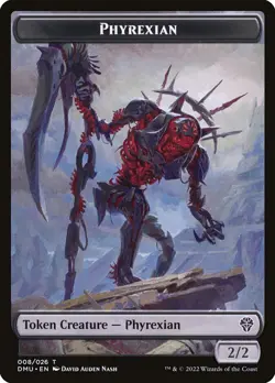 MTG Magic the Gathering Token - Phyrexian (8/552) Dominaria United NM - Image 1