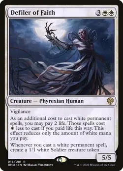 MTG Magic the Gathering Defiler of Faith (16/552) Dominaria United NM - Image 1