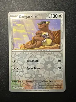 Kangaskhan 165 /197 2023 Pokemon Obsidian Flames Reverse Holographic Holo Foil - Image 1