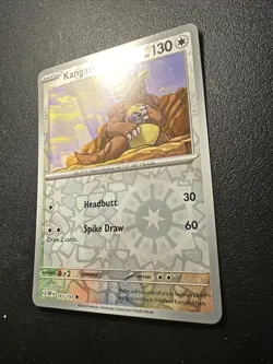 Kangaskhan 165 /197 2023 Pokemon Obsidian Flames Reverse Holographic Holo Foil - Image 2