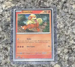 Pokemon Growlithe SVP024 Cosmos Holo Black Star Promo ~ Swirl ~ W/Top Load NM/M - Image 1
