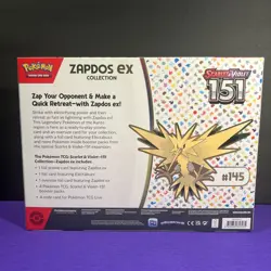 151 Zapdos Ex Collection Box Scarlet & Violet Pokemon TCG **SEALED/NEW** - Image 2