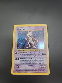 Shadowless Base Set Mewtwo Lp/Mp 10/102 Pokemon TCG Vintage - Image 1