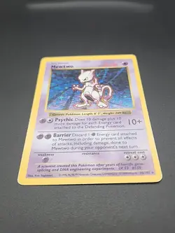 Shadowless Base Set Mewtwo Lp/Mp 10/102 Pokemon TCG Vintage - Image 2