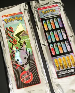 Pokemon Santa Cruz Skateboards still sealed, new, never opened - Image 1
