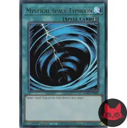 Yugioh Mystical Space Typhoon RA02-EN048 Ultra Rare 1st Edition NM - Image 1