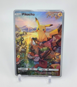 Custom HOLO Pikachu Card Pikachu Trading Card READ DESCRIPTION BELOW - Image 1