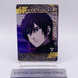 Mikasa Ackerman Attack on Titan Card Japan Limited Anime Game Japanese Rare TCG - Image 1
