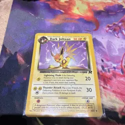 Dark Jolteon Unlimited 38/82 Team Rocket Pokemon Regular Card TCG LP - Image 1