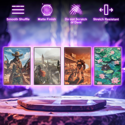 MTG Card Sleeves 100CT Fallout Sunset, Matte Art Card Sleeves, Matte Back & G... - Image 5