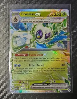 Pokemon TCG Froslass EX 003/182 Sv04: Paradox Rift Holo Card - Image 1