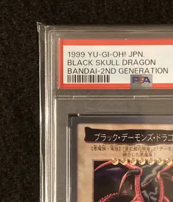 PSA7 BANDAI Yu-Gi-Oh Card Black Skull Dragon 1998 Toei Animation Japan Carddass - Image 3