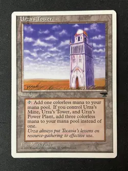 MTG Chronicles Urza's Tower (Plains) Land MP - Image 1