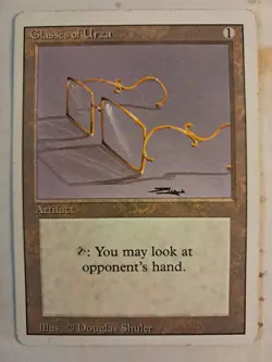Glasses of Urza MtG MAGIC 3RD EDITION Revised LP ARTIFACT BULK DISCOUNT - Image 1