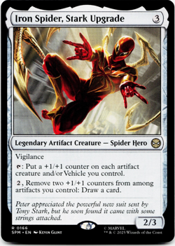 Iron Spider, Stark Upgrade [Marvel's Spider-Man] MTG Magic NM/M *Ships Now!* - Image 3