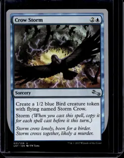 Crow Storm NM, English Magic the Gathering MTG Unstable - Image 1