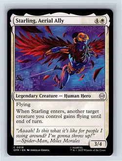 Starling, Aerial Ally #18 Regular Common MTG 2025 Marvel's Spider-Man (SPM) - Image 1