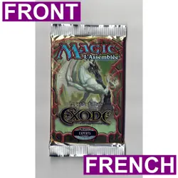 MTG Exodus Booster Pack Sealed 1998 Vintage Magic the Gathering French OOP - Image 1