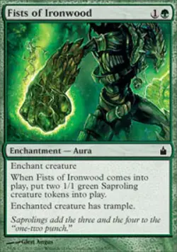 Fists of Ironwood - Light Play MTG Ravnica - Image 1