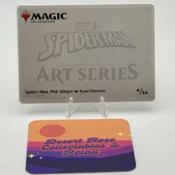 MTG Marvel Spider-Man Art Card, Spider-Man, Web-Slinger 4/54 Gold Signature - Image 2