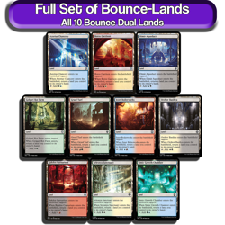 Bounce Lands MTG Dual Lands Full Set All 10 Magic Commander Landfall EDH Mana NM - Image 1