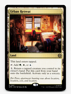 Urban Retreat [Marvel's Spider-Man] MTG Magic NM/M 🌳⚪💧 *Ships Now!* - Image 1