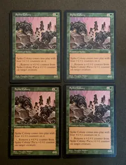 Magic: The Gathering Spike Colony Stronghold 1998 MTG x4 - Image 1