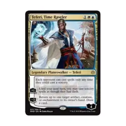 WOTC MtG War of the Spark Teferi, Time Raveler (R) (Foil) NM - Image 1