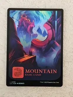 MTG Mountain #290 Foil The Lost Caverns of Ixalan (LCI) Magic Card Land NM - Image 1