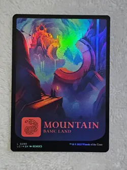 MTG Mountain #290 Foil The Lost Caverns of Ixalan (LCI) Magic Card Land NM - Image 2