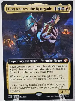MTG Don Andres the Renegade Extended Art #28 The Lost Caverns of Ixalan Mythic - Image 1