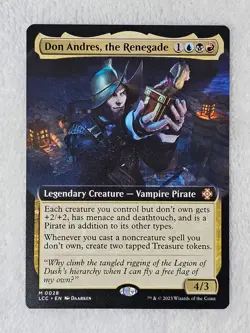 MTG Don Andres the Renegade Extended Art #28 The Lost Caverns of Ixalan Mythic - Image 2
