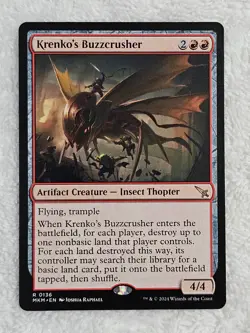 MTG Krenko's Buzzcrusher #136 Murders at Karlov Manor Magic Card Rare NM - Image 2