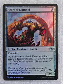 MTG Redrock Sentinel FOIL Outlaws of Thunder Junction (OTJ) #247 Magic Card U NM - Image 4