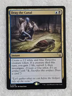 MTG Drag the Canal #199 Murders at Karlov Manor Magic Card Rare NM - Image 1
