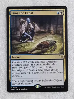 MTG Drag the Canal #199 Murders at Karlov Manor Magic Card Rare NM - Image 2