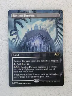 MTG Restless Fortress #305 (Borderless) - Wilds of Eldraine Rare NM - Image 2