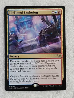 MTG Ill-Timed Explosion #207 Murders at Karlov Manor Magic Card Rare NM - Image 2
