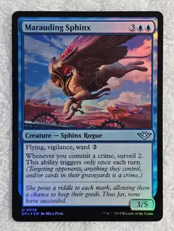 MTG Marauding Sphinx FOIL Outlaws of Thunder Junction (OTJ) #56 Magic Card U NM - Image 2