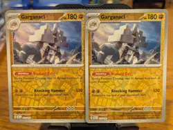 Pokemon TCG Paldea Evolved Garganacl Reverse Holo Rare 123/193 x2 - Image 1