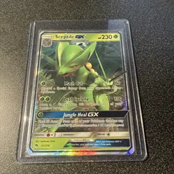Pokemon TCG Sceptile GX 22/214 Sun & Moon Lost Thunder Ultra Rare NM - Image 1
