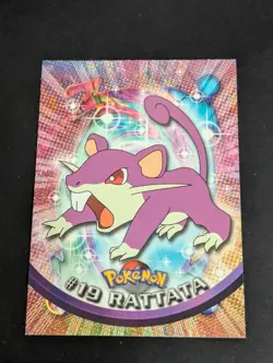 #19 Rattata Pokemon Topps Tv Animation Edition NM - Image 1