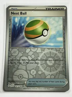 Nest Ball 181 / 198 Pokemon Scarlet & Violet Base 2023 Near Mint Reverse Holo - Image 2
