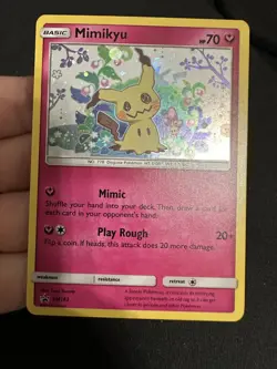 Pokemon TCG - Mimikyu Black Star Promo SM163 Holo - Sun & Moon Team Up Promo NM - Image 1