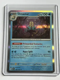 Omastar 139 / 165 Pokemon Scarlet & Violet 151 2023 Near Mint Holo Rare - Image 1