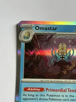 Omastar 139 / 165 Pokemon Scarlet & Violet 151 2023 Near Mint Holo Rare - Image 5