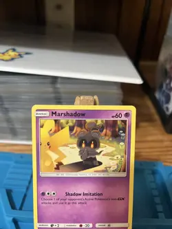 2019 POKEMON TCG MARSHADOW 103/236 Cosmic Eclipse Non Holo RARE NM Pikachu - Image 4