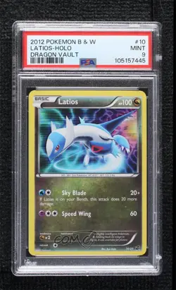 Latios Holo Pokemon Dragon Vault Mini-Set PSA 9 MINT - Image 1