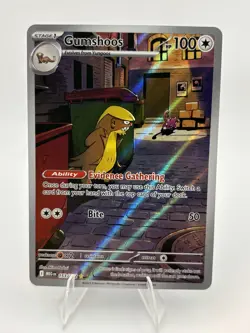 Gumshoos 153/132 Illustration Rare Pokemon Mega Evolution NM Or Better - Image 1