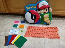 Vintage Pokemon Rose Art Set of 147 Rubber Stamps with Ash Carrying Case 1999 - Image 1